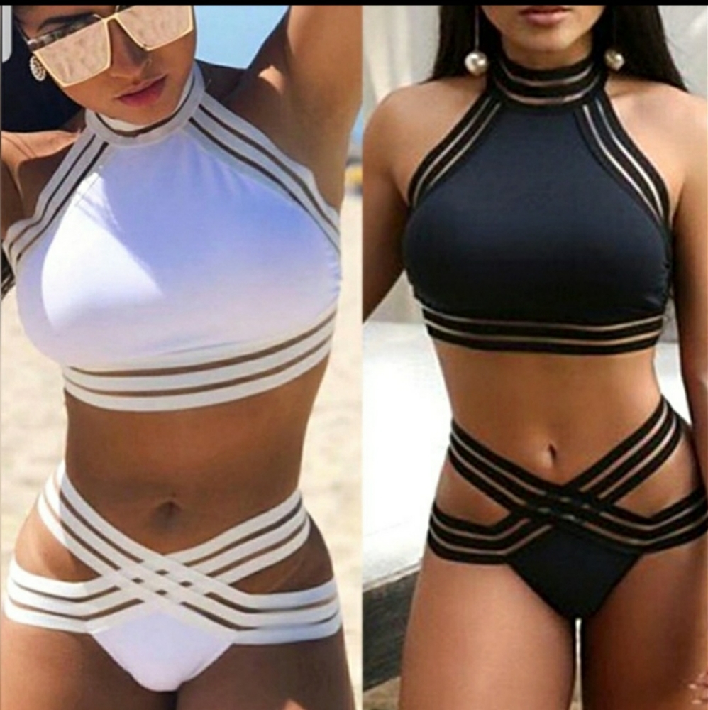 Sexy Criss-Cross Black Bikini